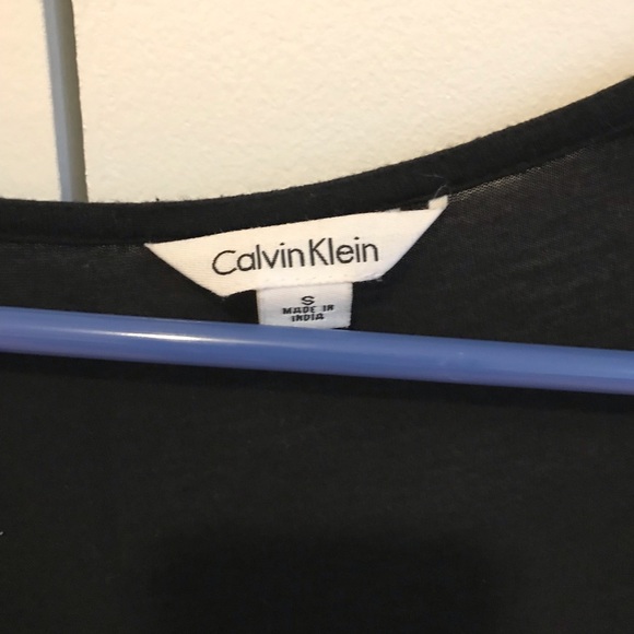 Calvin Klein black wrap top size small - Picture 2 of 2
